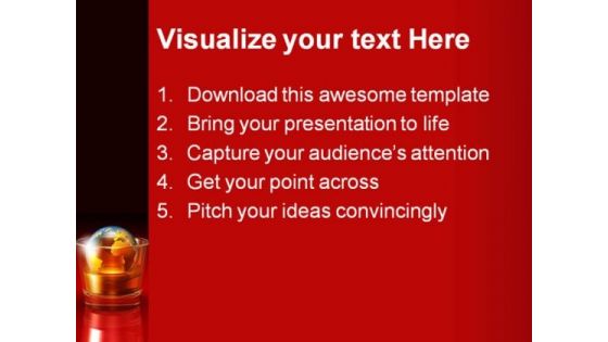 Global Earth PowerPoint Template 0810