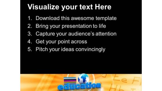 Global Education Concept With Books Future PowerPoint Templates Ppt Backgrounds For Slides 0113