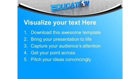 Global Education Word Future PowerPoint Templates Ppt Backgrounds For Slides 0113