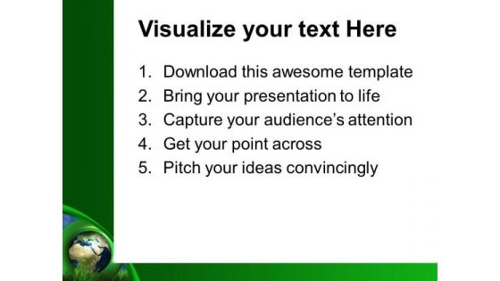Global Green Background With Sky PowerPoint Templates Ppt Backgrounds For Slides 0613