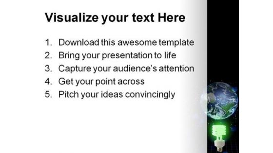 Global Green Idea Technology PowerPoint Templates And PowerPoint Backgrounds 0311