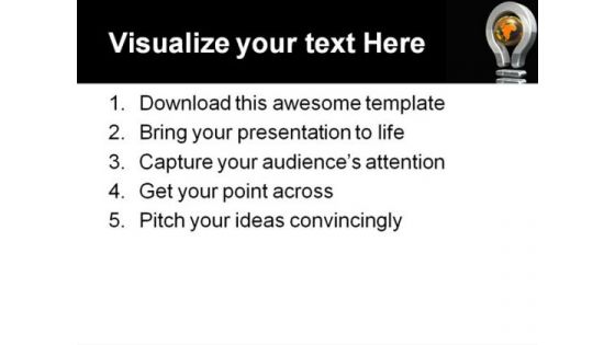 Global Ideas Future PowerPoint Template 1110