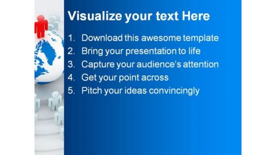 Global Leader Leadership PowerPoint Themes And PowerPoint Slides 0711