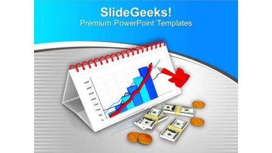 Global Money Growth Bar Graph PowerPoint Templates Ppt Backgrounds For Slides 0613