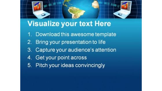 Global Network And Communication Business PowerPoint Themes And PowerPoint Slides 0411