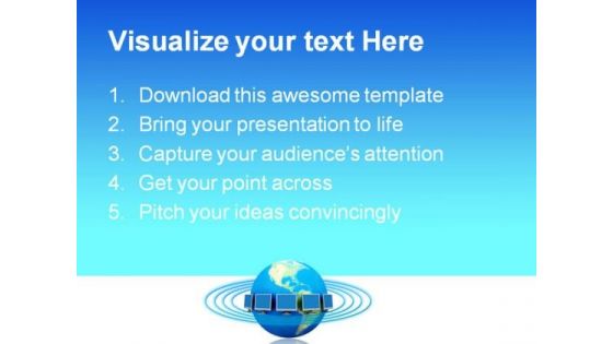 Global Network Concept Communication PowerPoint Templates And PowerPoint Backgrounds 0411