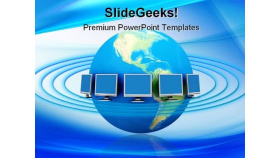 Global Network Concept Communication PowerPoint Templates And PowerPoint Backgrounds 0411