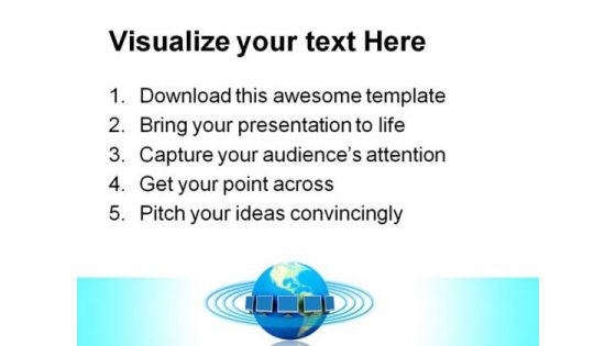 Global Network Concept Communication PowerPoint Themes And PowerPoint Slides 0411