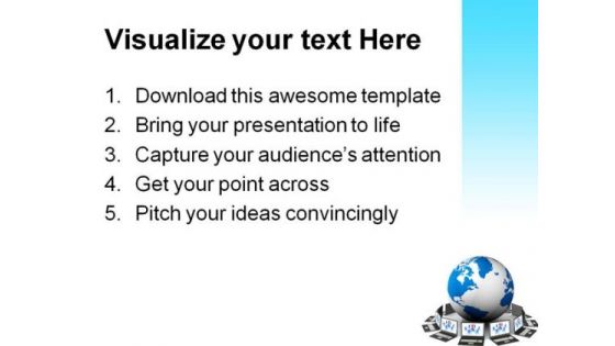 Global Network Internet PowerPoint Templates And PowerPoint Backgrounds 0411