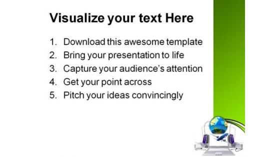 Global Network Internet PowerPoint Themes And PowerPoint Slides 0511