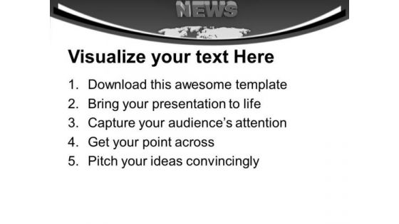 Global News Is Very Important For Busines PowerPoint Templates Ppt Backgrounds For Slides 0513