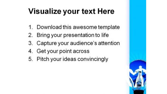 Global Paper Man Communication PowerPoint Templates And PowerPoint Backgrounds 0111