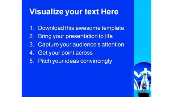 Global Paper Man Communication PowerPoint Templates And PowerPoint Backgrounds 0111