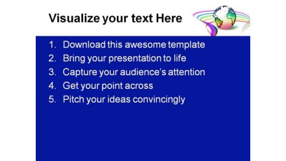 Global Peace Globe PowerPoint Themes And PowerPoint Slides 0811