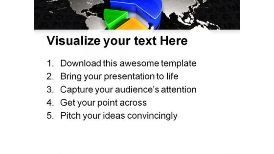 Global Pie Chart Business PowerPoint Themes And PowerPoint Slides 0611