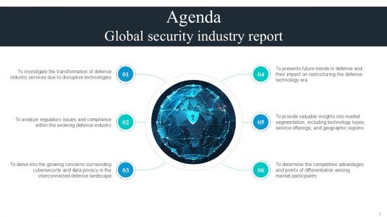 Global Security Industry Report Ppt Presentation IR CD V