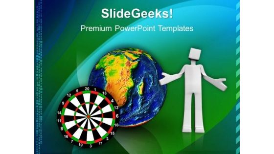 Global Target Strategy Business PowerPoint Templates And PowerPoint Themes 1012