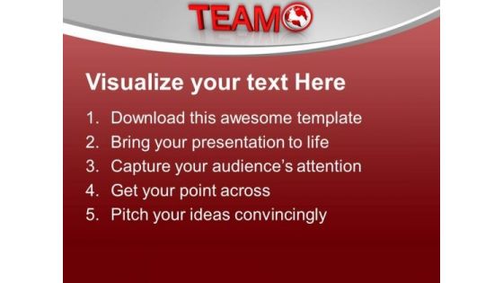 Global Team Business Leadership PowerPoint Templates Ppt Backgrounds For Slides 0313