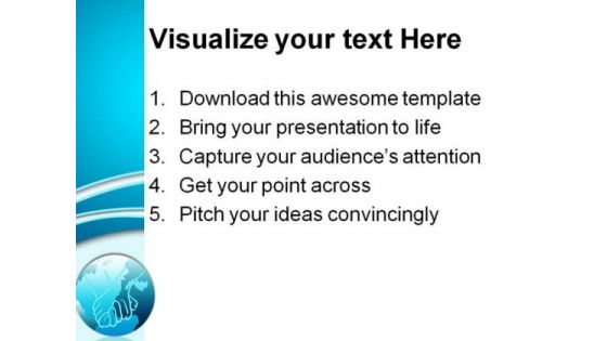 Global Unity Globe PowerPoint Themes And PowerPoint Slides 0511