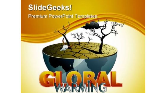 Global Warming Environment PowerPoint Backgrounds And Templates 0111