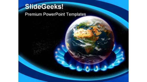 Global Warming Science PowerPoint Template 0610