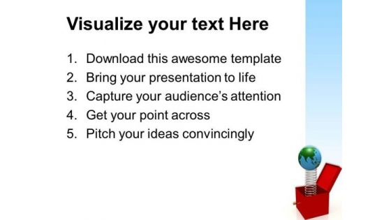 Globe In A Box Metaphor PowerPoint Templates And PowerPoint Themes 0912