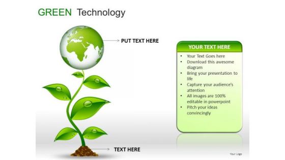 Globes Green Technology Icons PowerPoint Slides And Ppt Diagram Templates