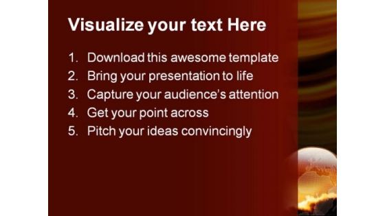 Glossy Earth Background PowerPoint Themes And PowerPoint Slides 0311