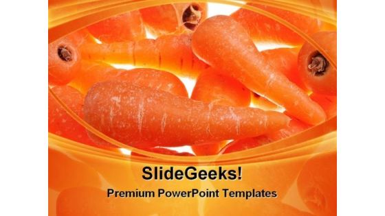 Glowing Carrots Background Food PowerPoint Themes And PowerPoint Slides 0311