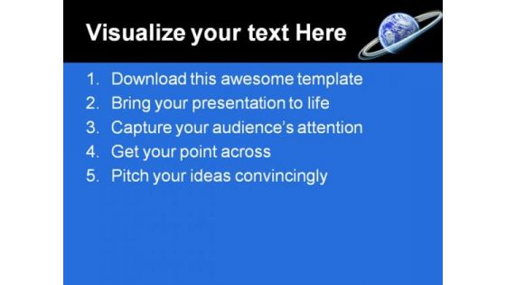 Glowing Earth PowerPoint Themes And PowerPoint Slides 0611