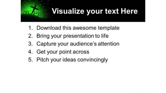 Glowing Hope Sermon PowerPoint Templates And PowerPoint Themes 0712