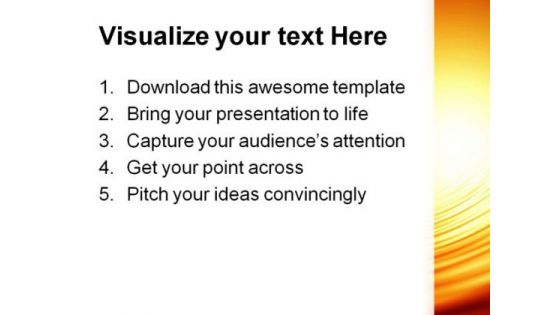 Glowing Sunset Abstract PowerPoint Templates And PowerPoint Backgrounds 0611