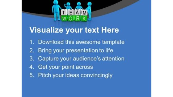 Go Ahead Appriciate The Team Work PowerPoint Templates Ppt Backgrounds For Slides 0713