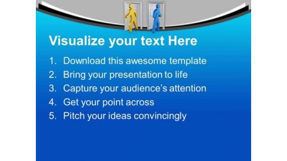 Go And Come Out From Business Risk PowerPoint Templates Ppt Backgrounds For Slides 0513