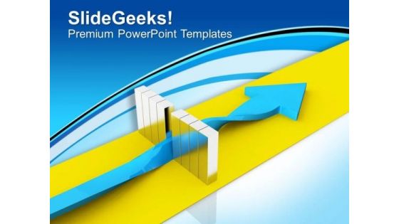Go Beyond Barrier Concept PowerPoint Templates Ppt Backgrounds For Slides 0413 Go Beyond Barrier Concept PowerPoint Templates Ppt Backgrounds For Slides 0413