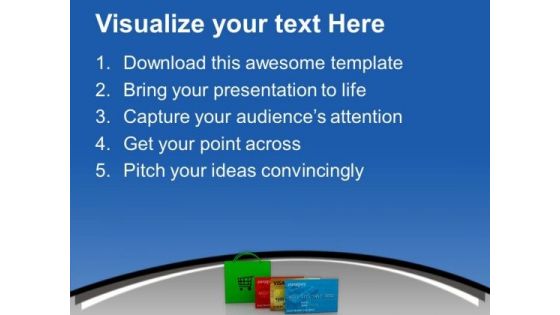 Go For Shopping With Debit Cards PowerPoint Templates Ppt Backgrounds For Slides 0513