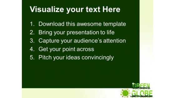 Go Green Globe PowerPoint Templates And PowerPoint Themes 0512