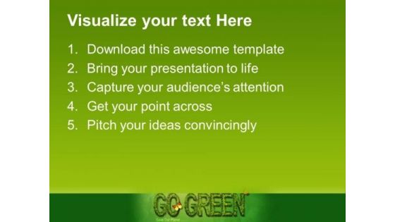 Go Green Nature PowerPoint Templates And PowerPoint Themes 0212
