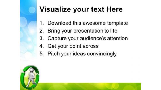 Go Green Recycle Symbol PowerPoint Templates And PowerPoint Themes 0712
