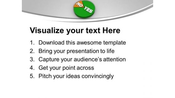 Go With Majority Shown By Pie Chart Graphic PowerPoint Templates Ppt Backgrounds For Slides 0413