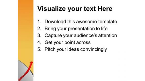 Goals With Arrow Going Upward PowerPoint Templates Ppt Backgrounds For Slides 0413