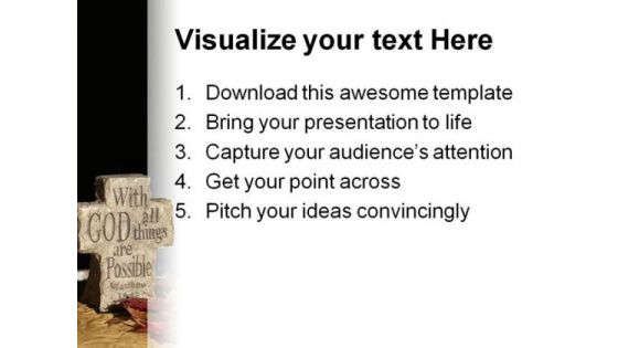 God Religion PowerPoint Template 0610