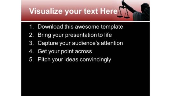 Goddess Of Justice Christian PowerPoint Templates And PowerPoint Themes 0712