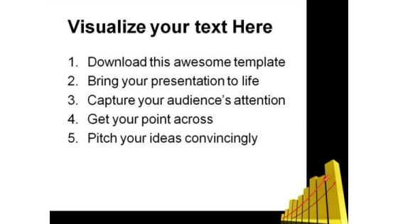 Gold Graph Business PowerPoint Themes And PowerPoint Slides 0511