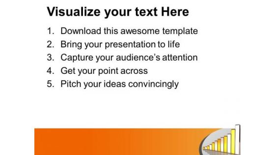 Golden And Silver Bar Graph Growth PowerPoint Templates Ppt Backgrounds For Slides 0213