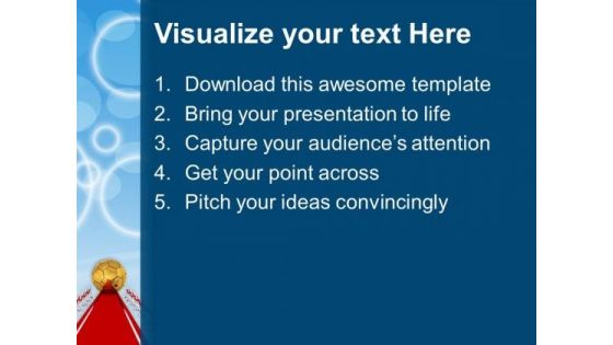 Golden Ball For Achievement In Business PowerPoint Templates Ppt Backgrounds For Slides 0413