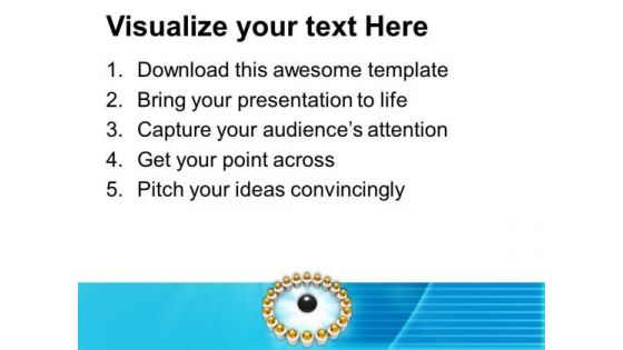 Golden Balls Around Black Leader Discussion PowerPoint Templates Ppt Backgrounds For Slides 0313