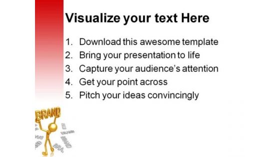 Golden Brand Business PowerPoint Themes And PowerPoint Slides 0511