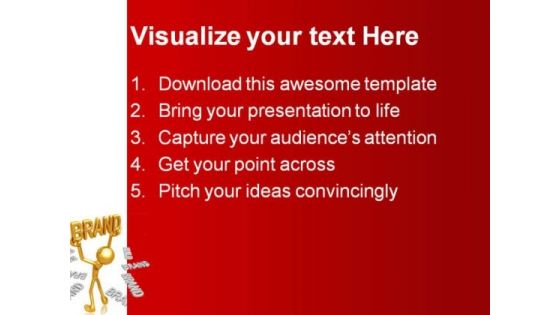 Golden Brand Business PowerPoint Themes And PowerPoint Slides 0511