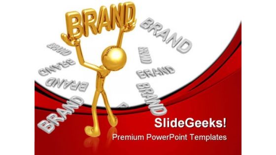 Golden Brand Business PowerPoint Themes And PowerPoint Slides 0511